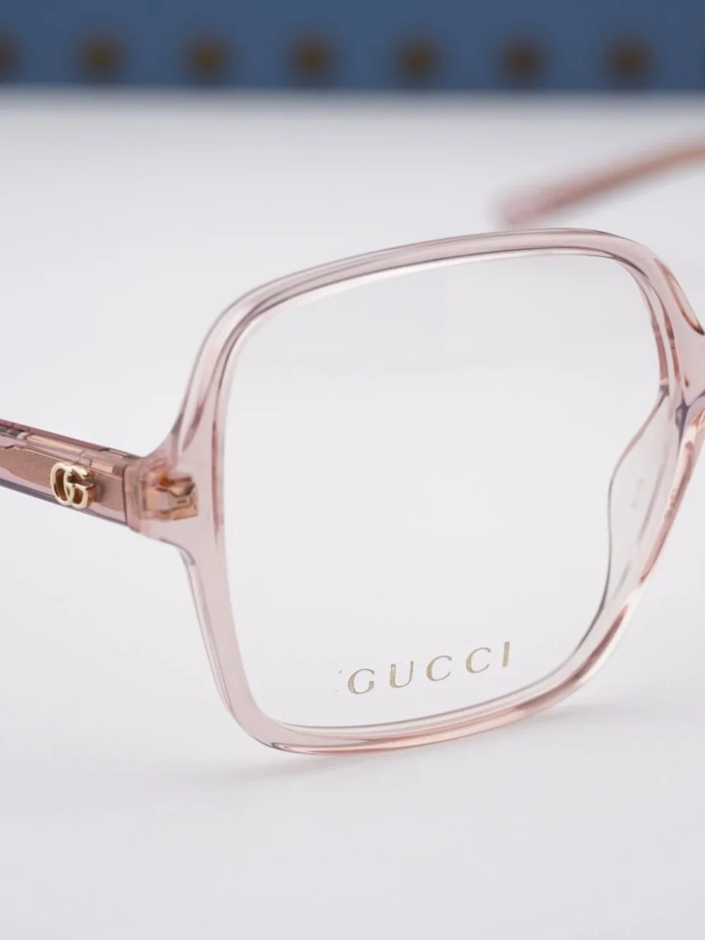 Gucci GG1994O 003 Square Eyeglasses 53mm - Crystal Pink